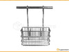 ORDINATO Hanging Dish Rack Set with Cutlery Holder, 90 cm Bar, and 6 S Hooks 4