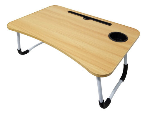 Ledstar Folding Laptop Table Up to 35kg MDF Aluminum 60x40x26 0