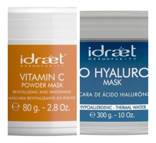 Idraet Duo Vitamin C Powder Mask & Pro Hyaluron Mask Anti-Age 0