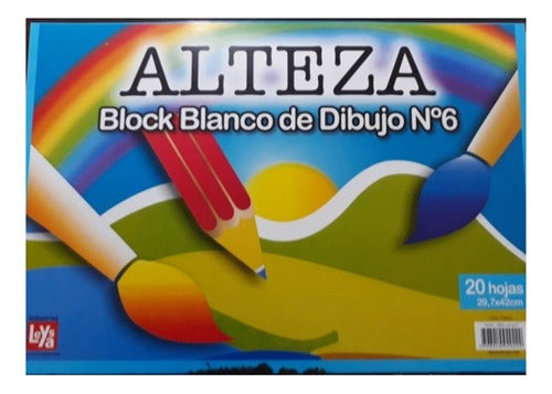 Asamblea Drawing Block Alteza N°6 X 20 Sheets White 0