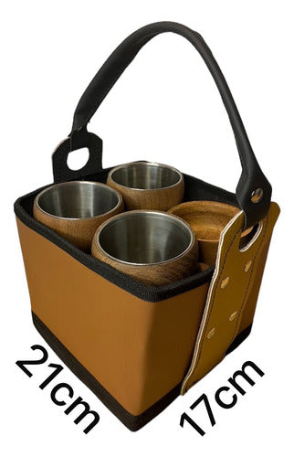 Exclusive Beer Chops Kit + Leather Basket + 2 Bowls 3