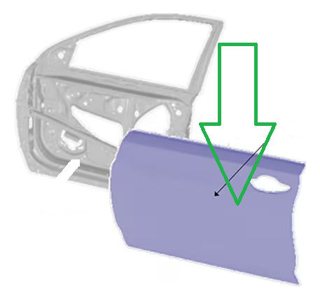 Toyota Panel De Puerta Delantero Izq 04 Hilux 2004-2015 Vigo 0