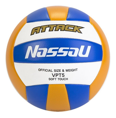 Nassau Attack Volleyball Ball - 5 Soft Touch Professional 9