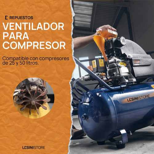 Ventilador Compresor 25 Y 50 Lts 3