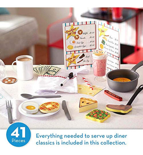 Melissa & Doug Star Diner Restaurant Play Set (41 Piezas) 3