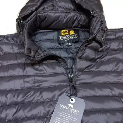 Orange Country Puffer Jacket Black 2