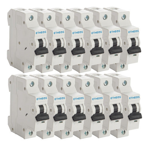 Etheos 10 A Unipolar Thermal Magnetic Switch Box of 12 0