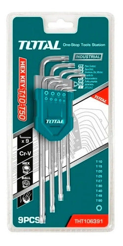 Total 9 Piece Long Torx Key Set THT106391 0