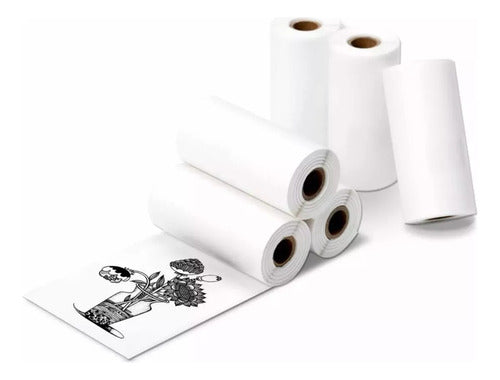 Planeta Azul Rollo Blanco Papel Térmico 56x24mm Impresión X5u 0