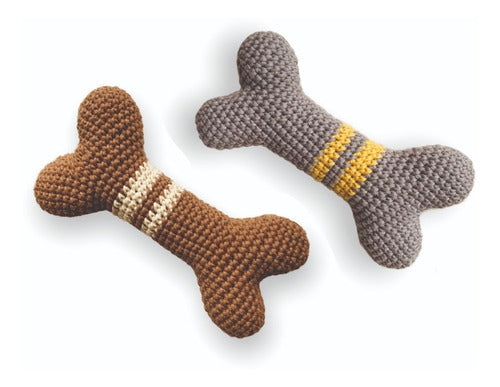 MyPaw Dog Toy Amigurumi Bone Roy F 2