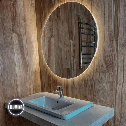 Ilumina Deco Modern Round LED Bathroom Mirror 50cm 3