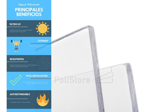 Polygal Compact Polycarbonate Sheets 1mm - 2.44 x 1.22 2