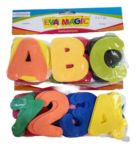 Eva Magic Foam Letters / Numbers - Complete Alphabet / 0 To 9 0