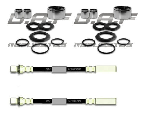 Daf 2 Reparaciones De Caliper + Flexib Fiat 1500 - 1600 - 125 0