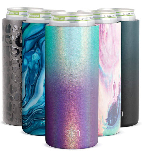 Modern Stainless Steel Can Cooler for Beverages - 12oz 0