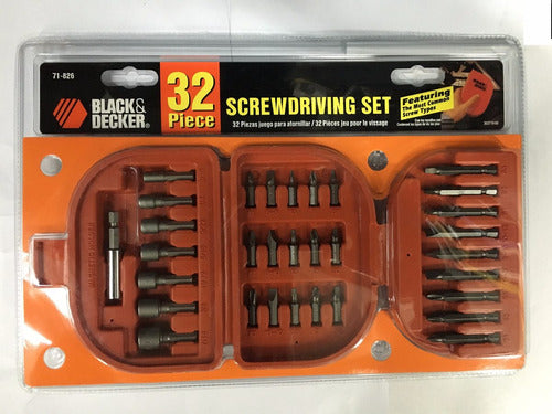 Black+Decker 71-826LA 32-Piece Screwdriver Bit Set with Case 5