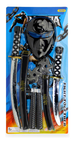 Citykids Ninja Weapons Toy Set with Mask 0