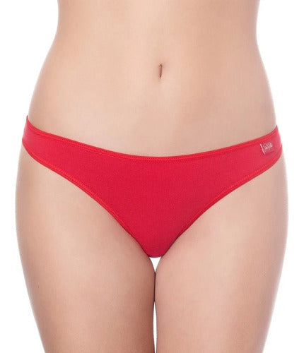 Pack of 2 Sol Y Oro Cotton and Lycra Basic Smooth Colaless Panties 7497 5