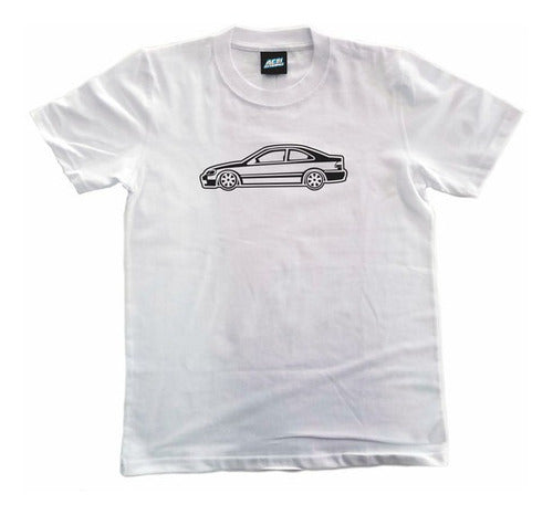 Vintage Honda Civic 6th Gen Coupe Side Print T-shirt 4XL 2