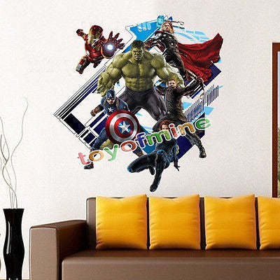 Hulk Ultron Kids Wallpaper Sticker - 3D Avengers Decor 2