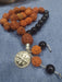 LeHaim Japa Mala (27 Beads), Rudraksha Seeds and Black Agate 1