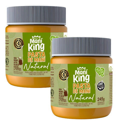 Pasta De Maní King Natural X2 Apto Veganos Sin Gluten 490 Gr 0