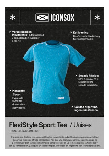 Iconsox Flexistyle Running Fitness Short-Sleeve Shirt 3