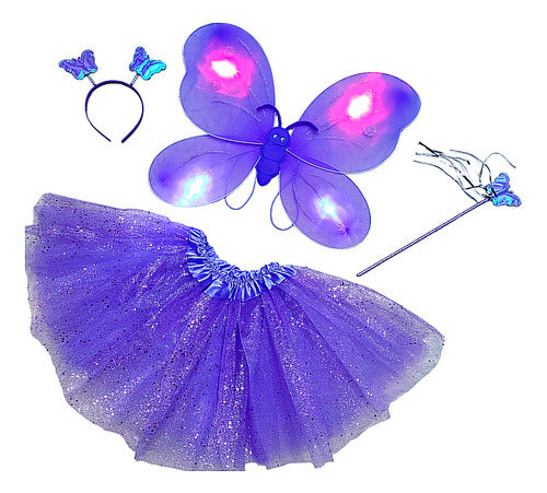 Let's Play Design LED Butterfly Costume Tutu Sparkle 0