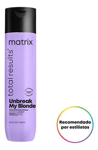 Shampoo Matrix Unbreak My Blonde Total Results Pelo X 300 Ml 1