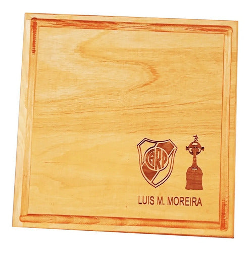 Personalized Wooden BBQ Board with Logo - Corporate Gift 0