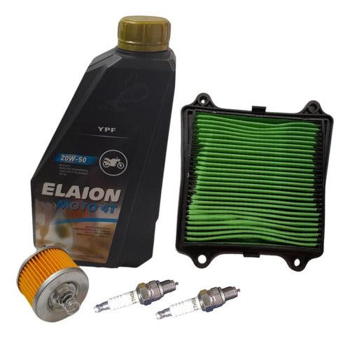 Elaion Kit Service Rouser 160cc Bujias, Aceites Y Filtros 0