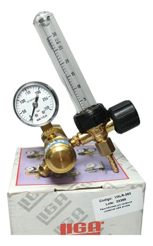 Liga CO2 Regulator Valve with Flow Meter Manometer for MIG TIG 0