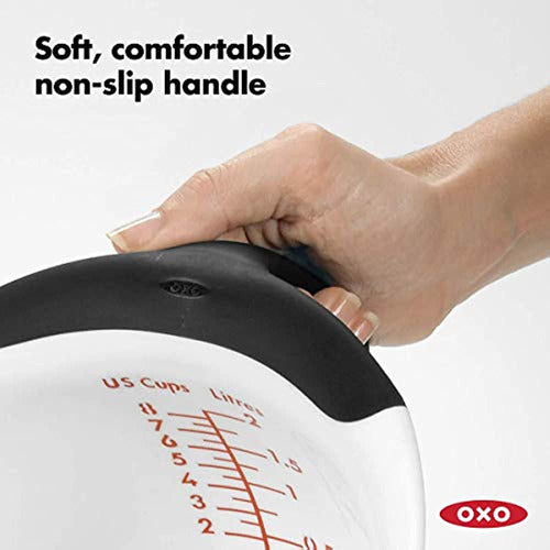 OXO Good Grips 2QT Plastic Batter Mixing Bowl, Blanco 1