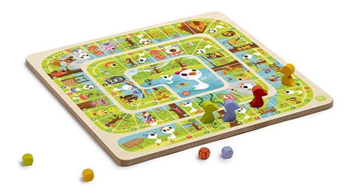 Ludo Y Juego De La Oca 2 En 1 En Madera Eurekakids 1