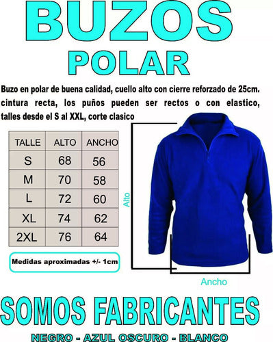 Somos Fabricantes Buzo Polar Blanco Con Cierre Para Trabajo Por Unidad 1