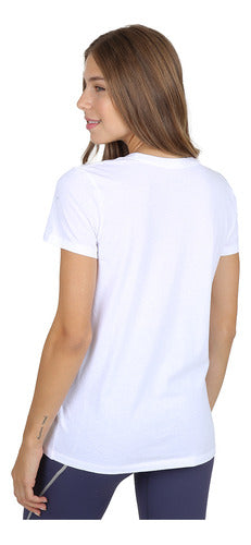Under Armour Women's Bold Shine Logo T-Shirt in White | Dexter 1