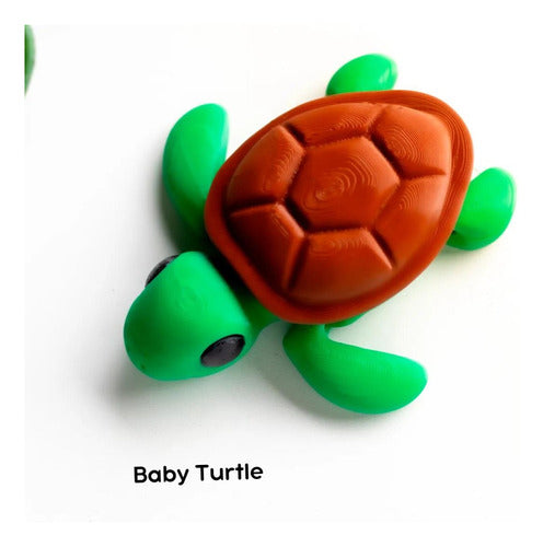 My 3D Impresiones Baby Articulated Turtle - Souvenir x20u 1