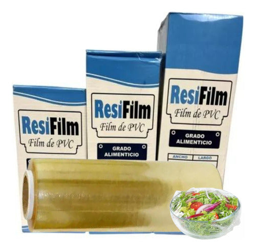 3-Pack Resifilm Gastronomic PVC Kitchen Film Roll 45x1000 Meters 0