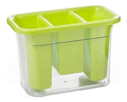 MARTOSCOOLSTUFF Escurridor De Cubiertos Con 3 Divisiones Organizador Cocina 0