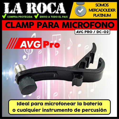 Clamp De Bateria Microfonos Takstar Mh8 La Roca 3