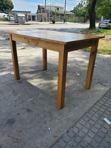 Todoparaelhogar Solid Wood Table for 4 Chairs 120x70 3