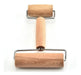 ROLLING PIN Wooden and Metal Dough Roller 18cm Long Double 1