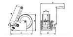 Malacate Manual Trailer Con Cinta 6m + Gancho 600 Lbs  270 2