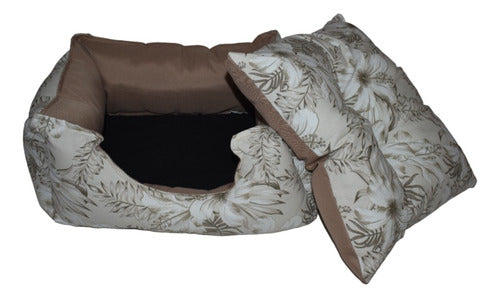 **Luxury Pet Bed with Stylish Print** - Camita Moises Para Perros Y Gatos Cahorro Y Adulto Cucha