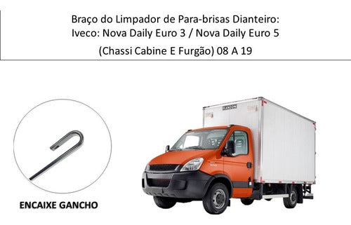 Haste Braço Limpador De Para-brisa- Daily 08 Em Diante - Dir 3