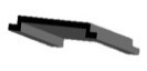 Black 32mm Side Seal - 100m Roll - Openings 0