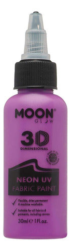 Moon Glow Neon UV 3D Fabric Paint - Intense Purple 0