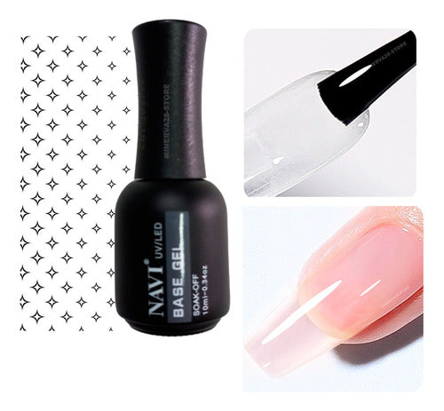 Base Coat Navi 10ml. Uñas Uv/led Semipermanente, Manicura 3