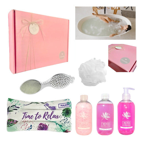 Zen Spa Rose Aroma Relaxation Gift Box Set for Women - Nº15 - Kit Caja Regalo Box Mujer Zen Spa Rosas Set Relax N15 Relax