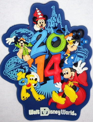 Disney Parks Mickey and Friends 2014 Refrigerator Magnet 0